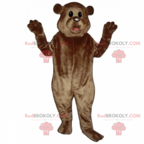 Bear mascot with small round ears - Redbrokoly.com