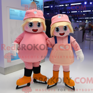Peach Pair Of Ice Skates...