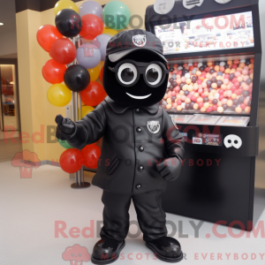 Costume mascotte de Black...