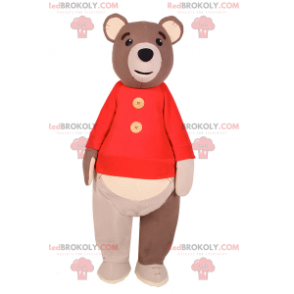 Bear maskot med genser - Redbrokoly.com
