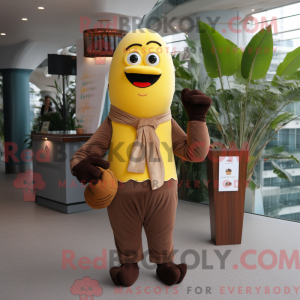 Brown Baa-mascottekostuum...