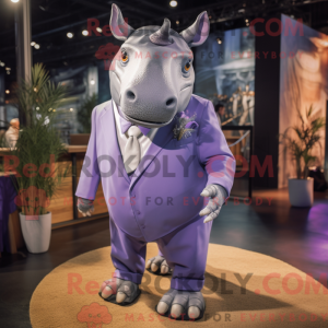 Lavender Rhinoceros mascot...
