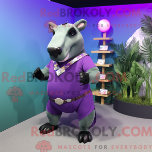 Lilla Tapir maskot kostume...