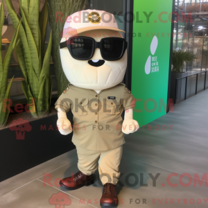 Olive Ice Cream Cone mascot...