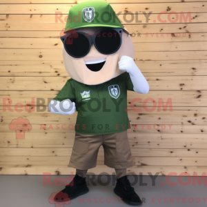 Olive Ice Cream Cone mascot...