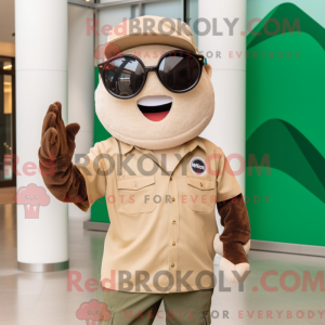 Olive Ice Cream Cone mascot...