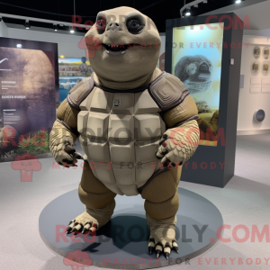 Tan Glyptodon mascot...
