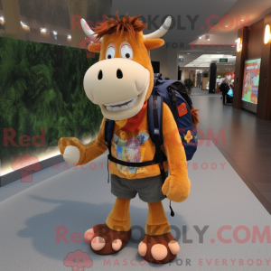 Guernsey Cow mascot costume...