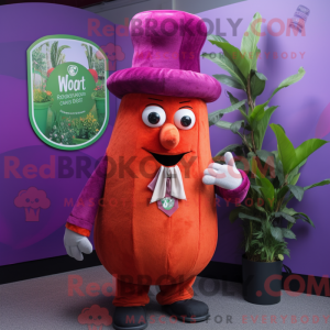 Magenta gulrot máscara de...