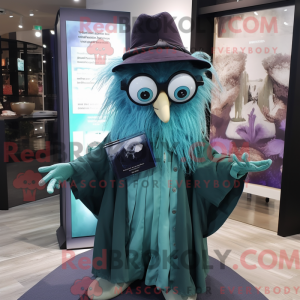 Teal Witch-maskotdraktfigur...