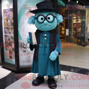 Teal Witch-maskotdraktfigur...