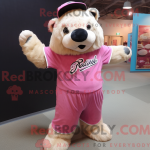 Maskotkostymekarakter Pink...