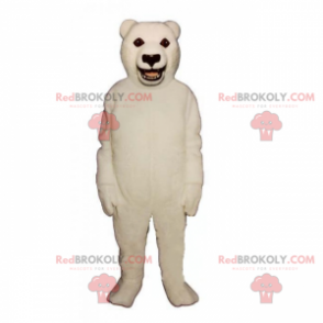 Polar bear mascot and black eyes - Redbrokoly.com