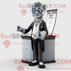 Fantasia de mascote Silver Attorney com colete e luvas - Mascotes do advogado - REBROKO_267706 - RedBrokoly.com