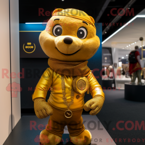 Gullarmbånd maskot kostyme...