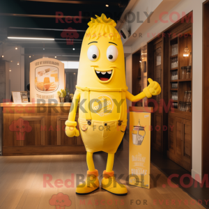 Personaggio mascotte giallo...