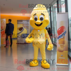 Personaggio mascotte giallo...