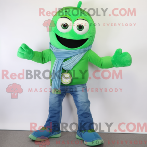 Grønn armbåndsur maskot...