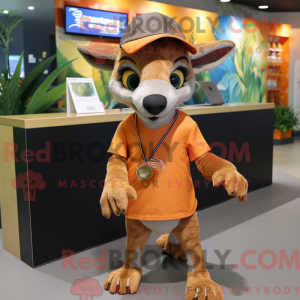 Orange Thylacosmilus mascot...