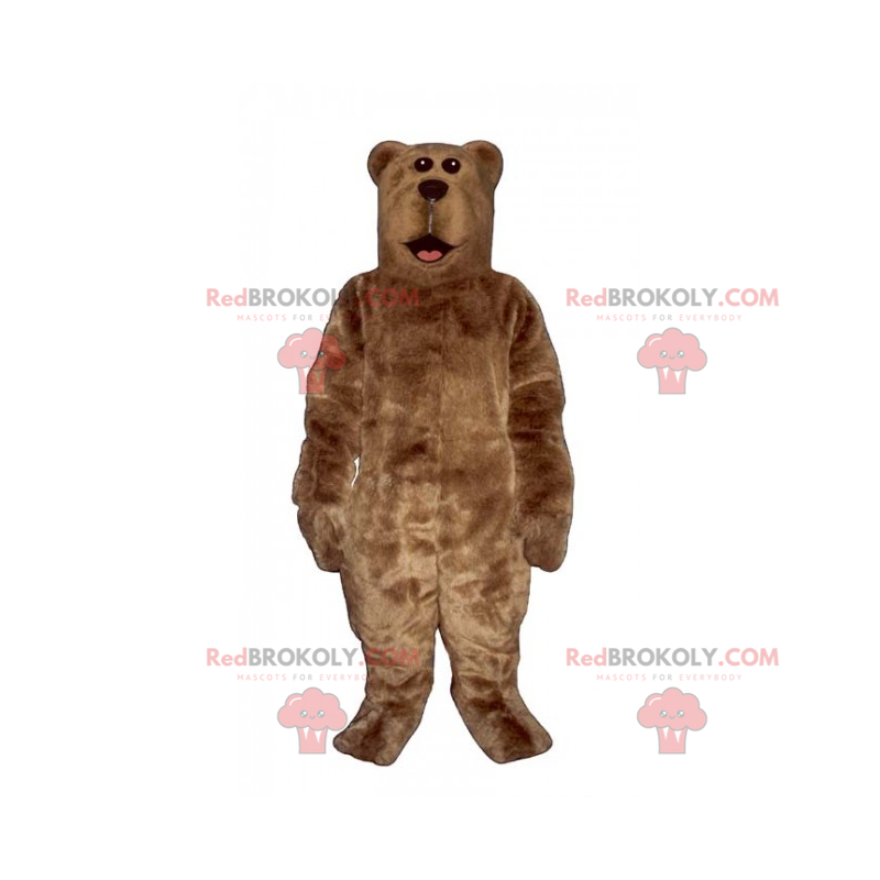 Brun bjørnemaskot med silkeagtig frakke - Redbrokoly.com Brun bjørnemaskot med silkeagtig frakke - Redbrokoly.com