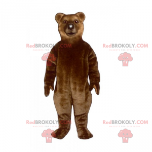 Klassisk brun bjørnemaskot - Redbrokoly.com