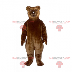 Mascotte classica dell'orso bruno - Redbrokoly.com