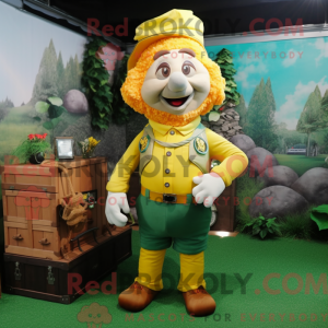 Gul Leprechaun maskot...