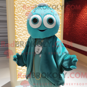 Postava maskota tyrkysové...