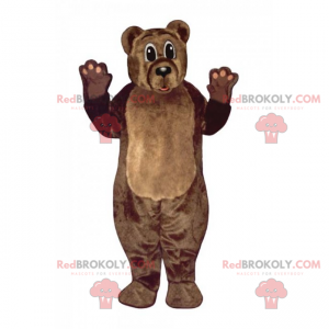 Mascota del oso de madera - Redbrokoly.com