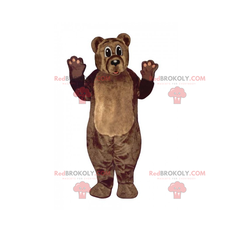 Mascote urso de madeira - Redbrokoly.com