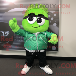 Lime grønn lasagne maskot...