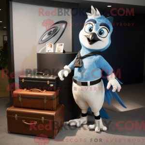 White Blue Jay maskot...