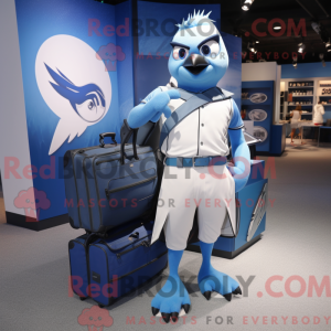 White Blue Jay maskot...