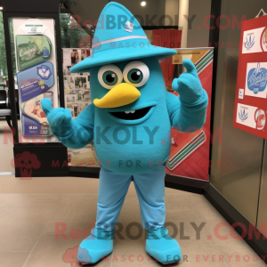 Turquoise Jambalaya mascot...