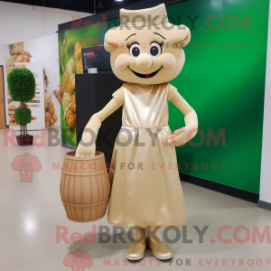Beige Pot Of Gold mascot...