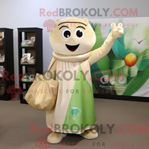 Beige Pot Of Gold maskot...
