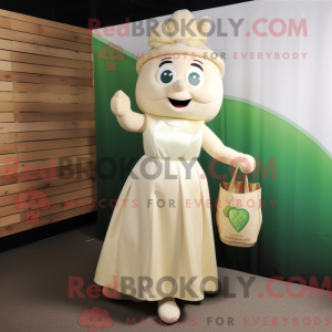 Béžová postava maskota Pot...