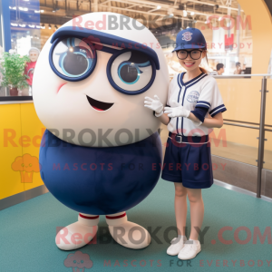 Navy Baseball Ball mascot...