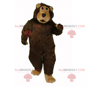 Brun bjørn maskot - Redbrokoly.com