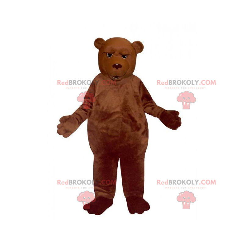 Maskovaný medvěd hnědý maskot - Redbrokoly.com