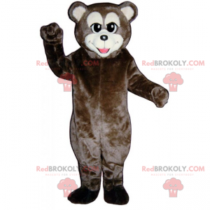 Brown bear mascot with white muzzle - Redbrokoly.com