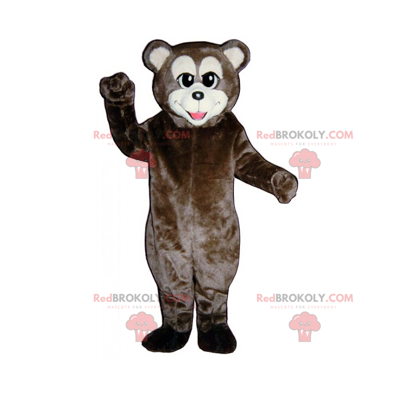 Brown bear mascot with white muzzle - Redbrokoly.com