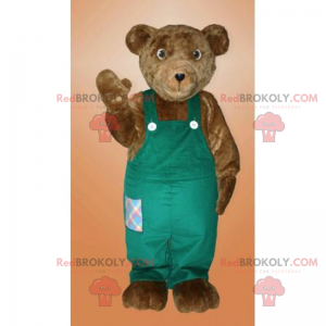 Mascota del oso pardo con su mono - Redbrokoly.com