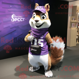 Lavendel ekorn maskot...