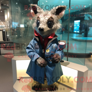 Navy Hyæne maskot kostume...