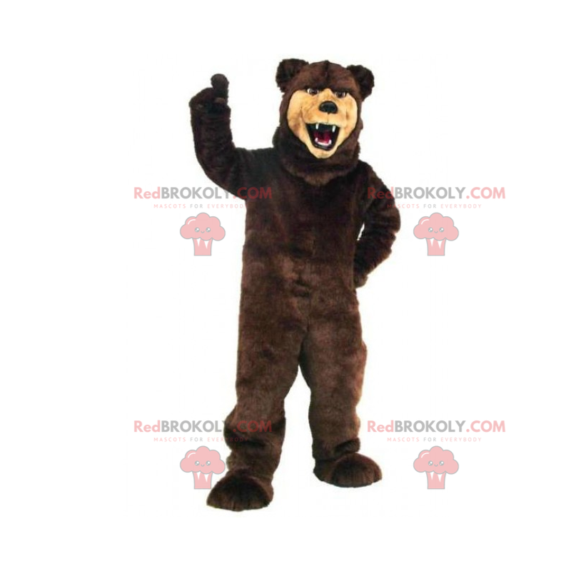 Mascote urso focinho bege - Redbrokoly.com