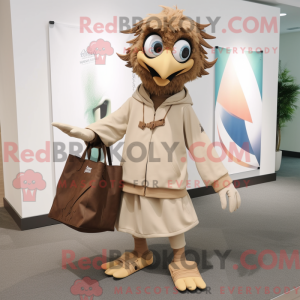 Tan Harpy mascottekostuum...