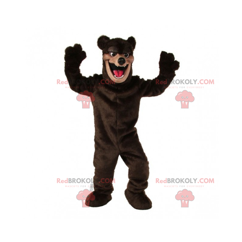 Mascote urso preto - Redbrokoly.com
