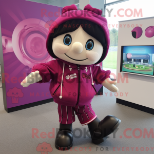 Costume de mascotte Magenta...