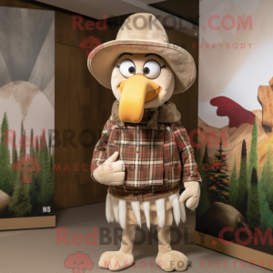 Beige Tyrkiet maskot...